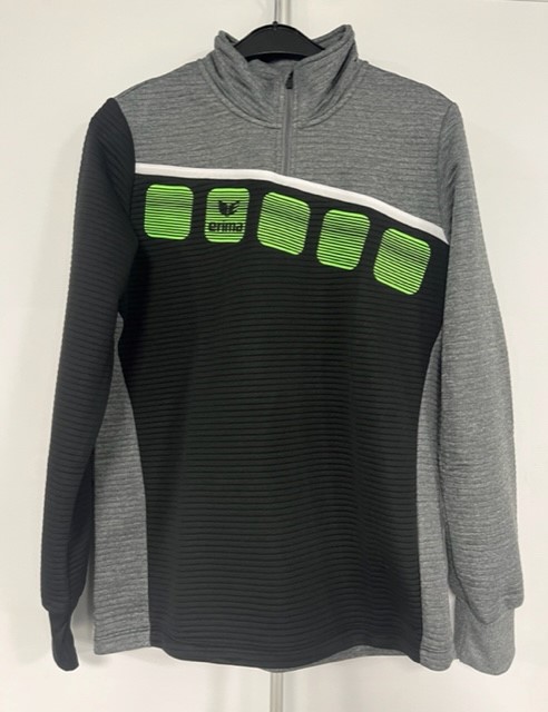 Sweater grijs (korte rits)